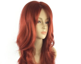 red wig etsy