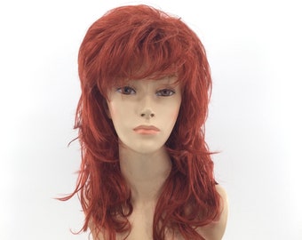red reba wig