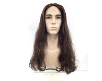Premium Theatrical Costume Long Men's Wig Auburn/Brown Mix 850 #H6/30