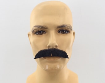 Premium Quality Theatrical Lace-Back Mustache - Black Mustache EM-217K 1
