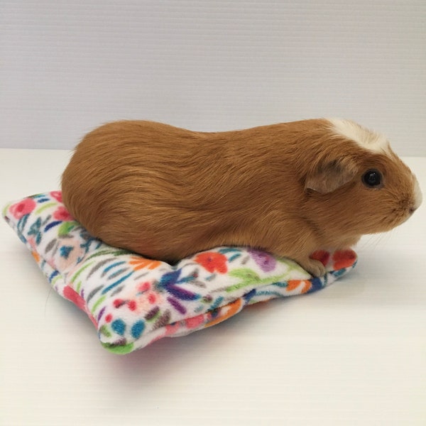 Guinea Pig Pillow Bed/ Fleece Bed/ Small Animal Pillow bed/ Small animal bed/ Guinea pig bed/ Fruit/ Cheetah/ Peach/ Soft pet bed