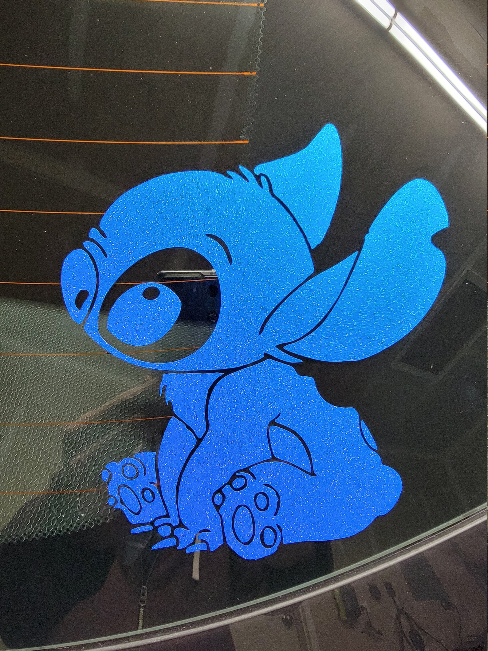 Stitch sitting vinyl decal. Car/ laptop sticker Etsy