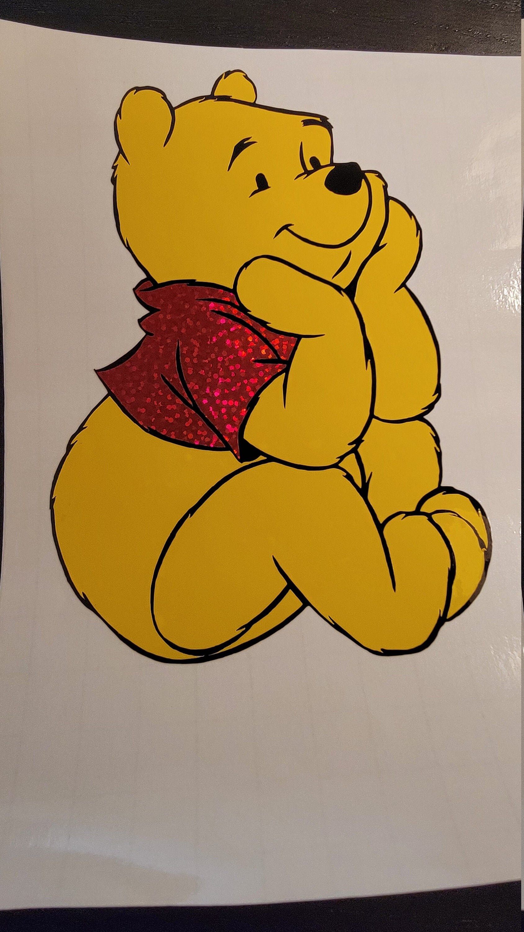 Pooh Bear Layered Vinyl Decal Etsy