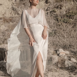 Silk cape gown shop