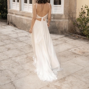 boho wedding dress no train Modern Beach Column Boho Lace Long Sleeve Women's Wedding Dress Floral Modest Petite Boat Neck Maxi Floor Bridal Gown No Train