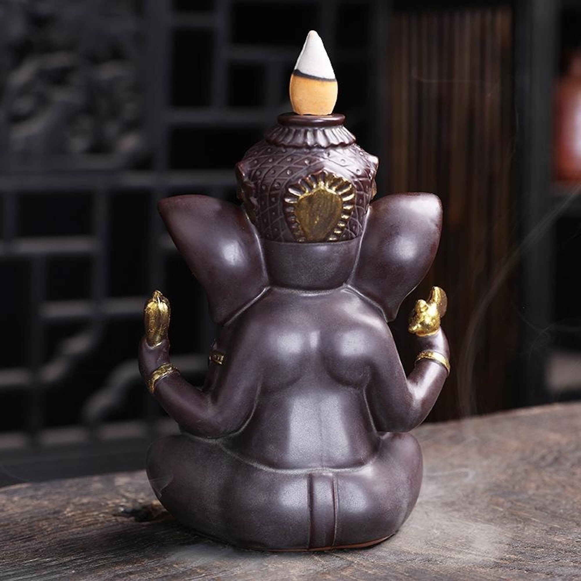 Ganesh Backflow Incense Burner Etsy