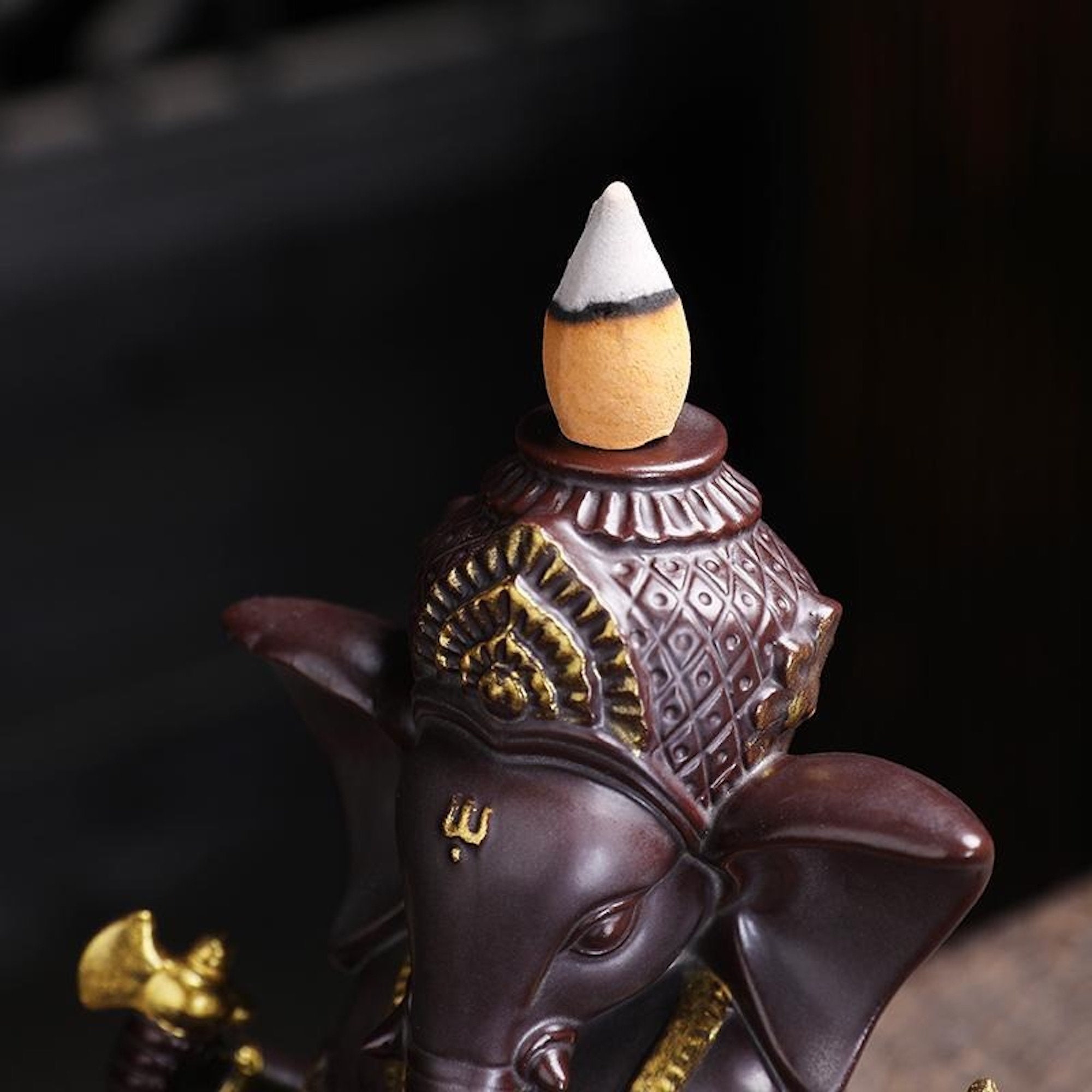 Ganesh Backflow Incense Burner Etsy