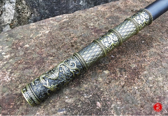 Monkey King Wooden Staff Costume Accessories Costume Weapons Etsy Norway