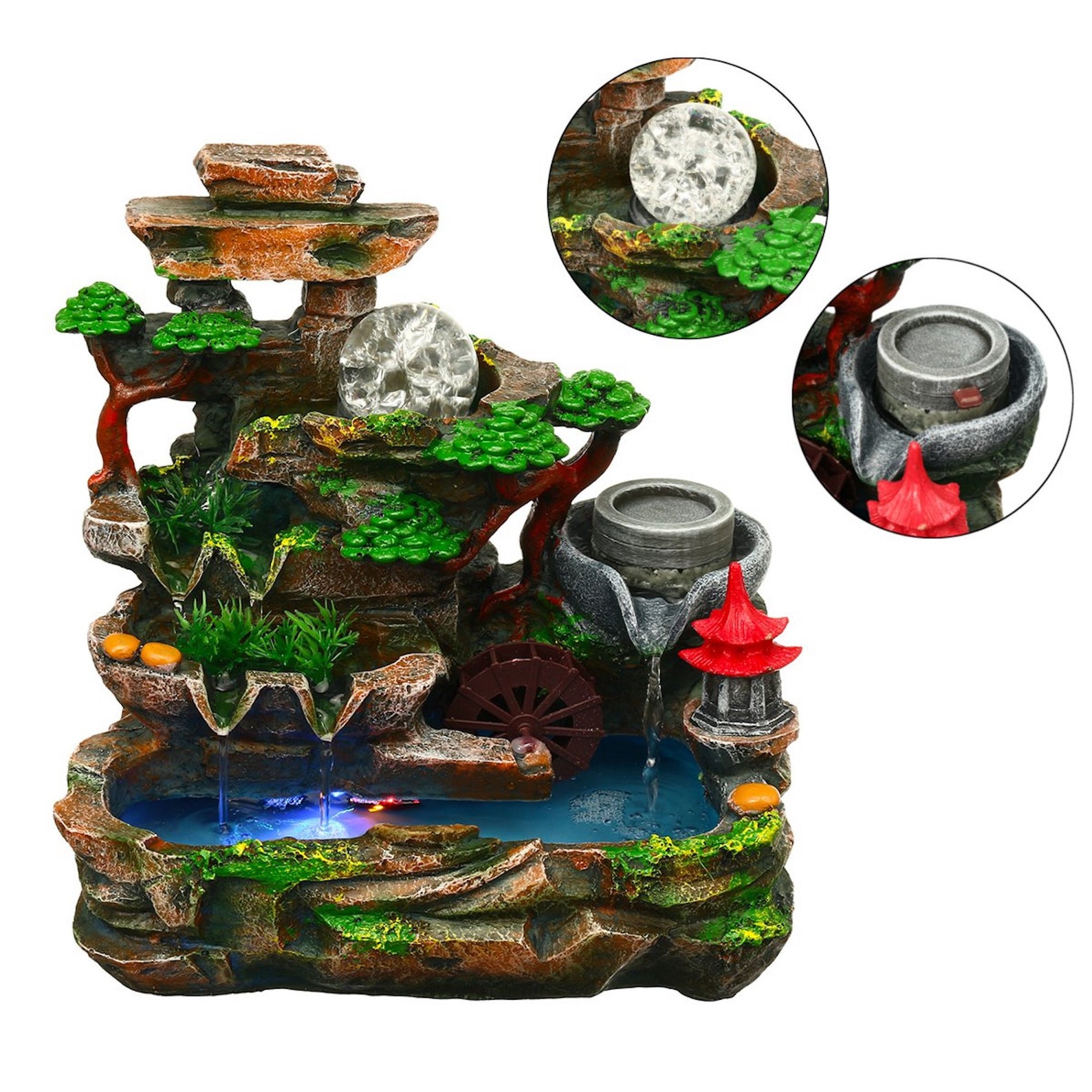 Feng Shui Water Fountain Indoor Fountain Desktop Fountain Etsy