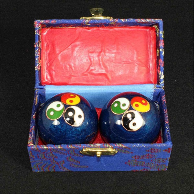 Chinese Meditation Balls Baoding Balls Finger Exercise Zen Etsy