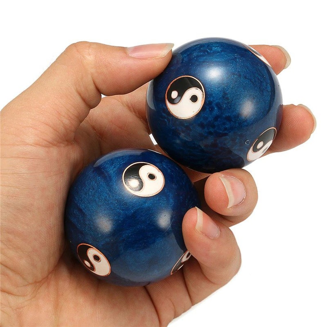 Yin Yang Chinese Meditation Ball Baoding Balls Zen Balls Etsy