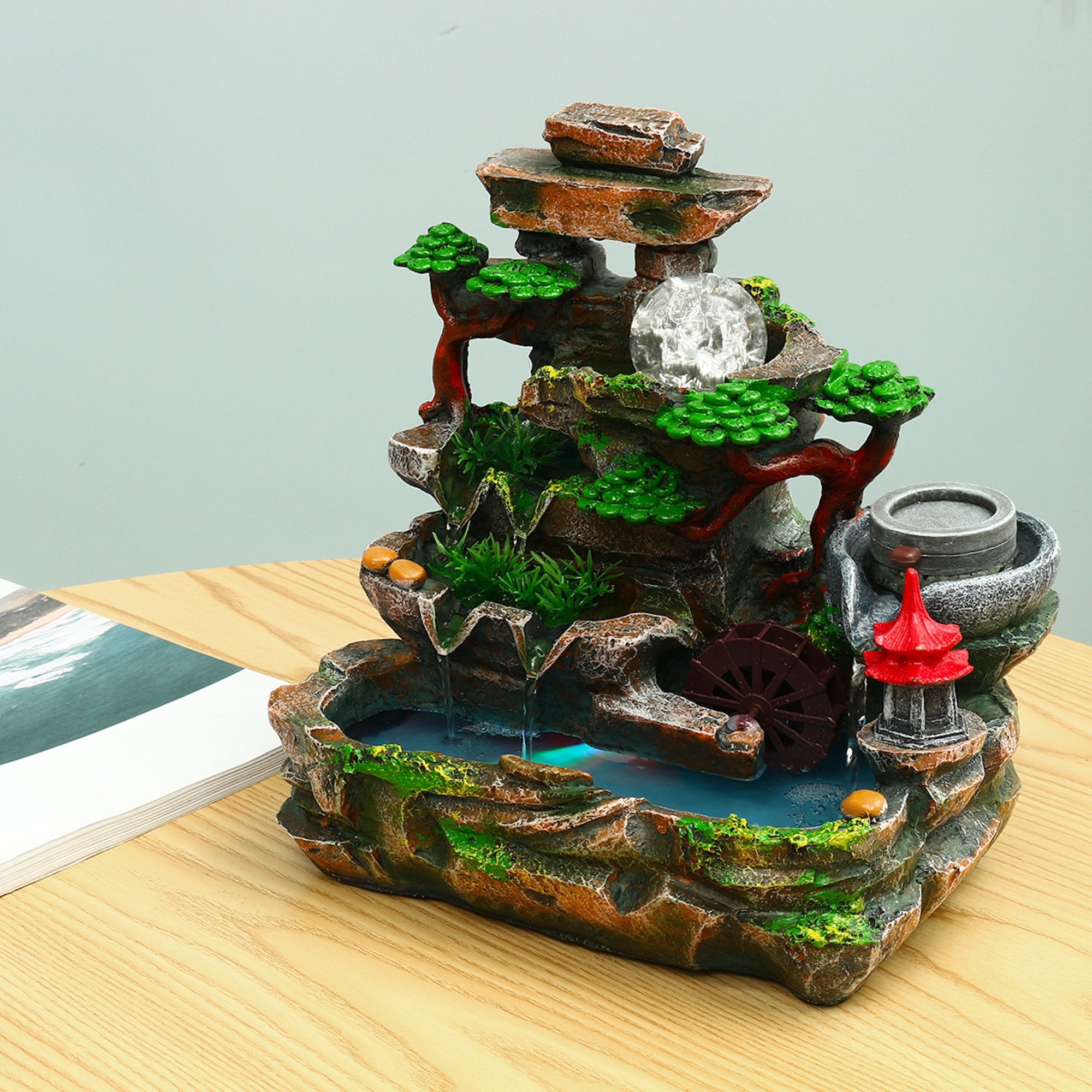 Feng Shui Water Fountain Indoor Fountain Desktop Fountain Etsy