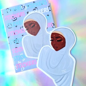 cute muslim girl Sticker for Sale by muslim-ah