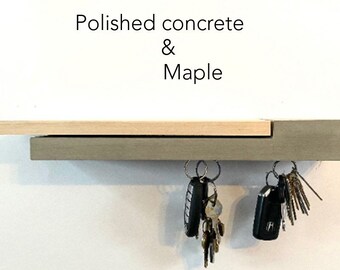 Key Holder For Wall / key Organizer / Key Hanger/ Modern Key Holder / Concrete Key Holder / Magnetic Wall Mount / Housewarming/ shelf wall