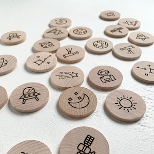 Wooden Memory Game | Matching Game | Travel Game |  Birthday Gift | Education Toy for Kids | Homeschool Activity | Nanny Gunna's Toy Shop