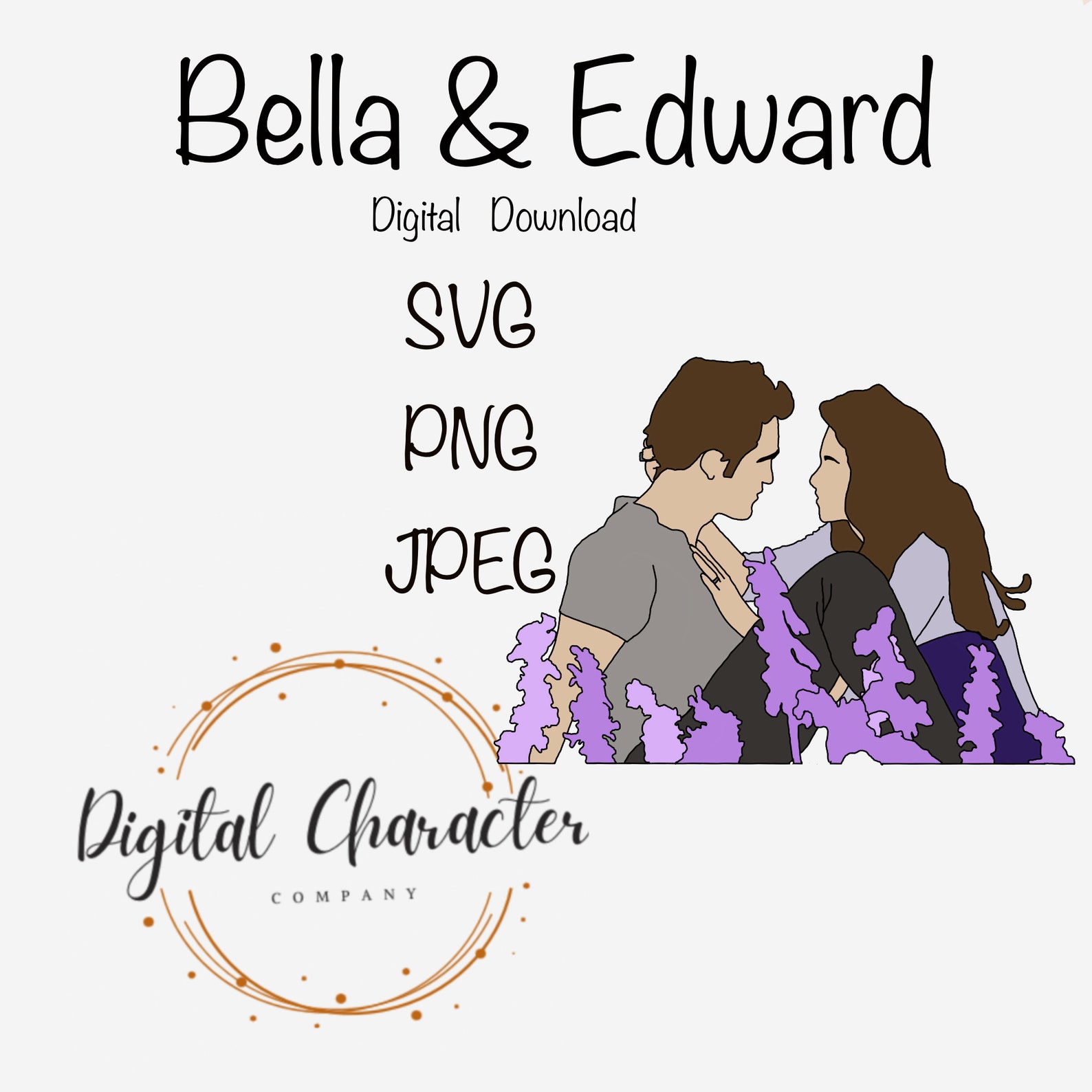Bella And Edward Scene SVG PNG JPEG Instant Download Etsy UK Bella and edward scene svg png jpeg instant download etsy uk