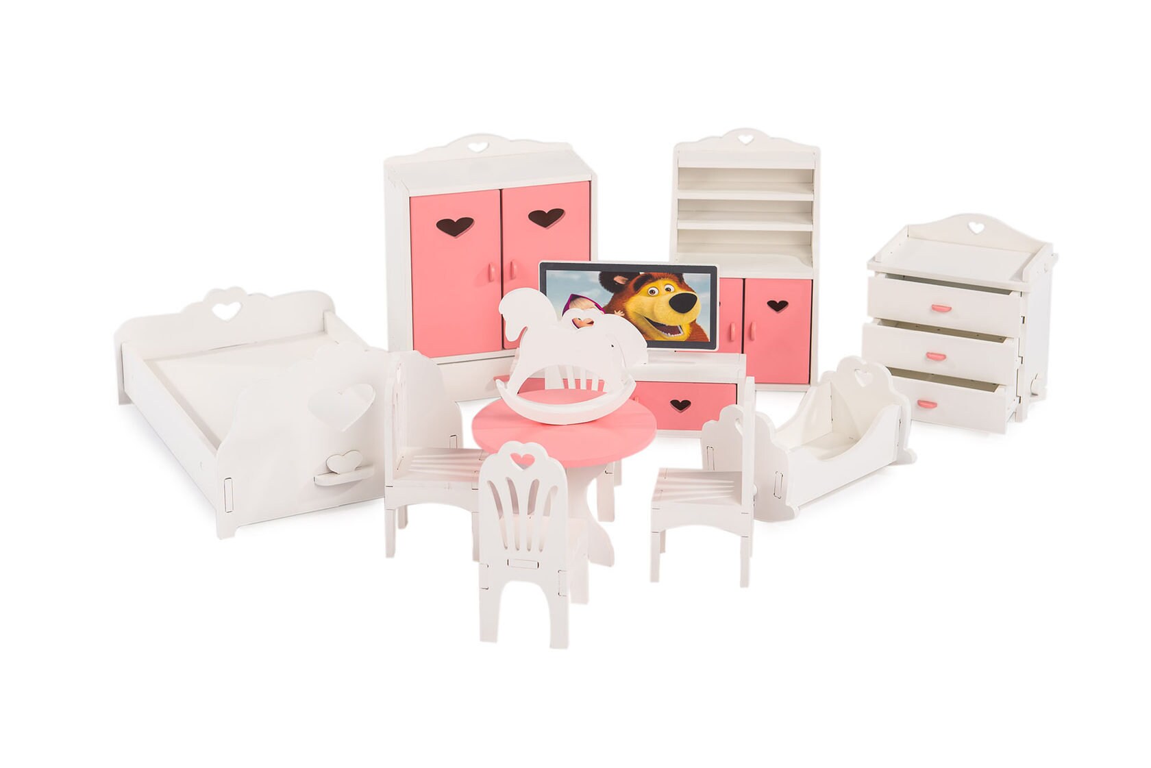 Barbie size Dollhouse furniture Doll furniture kit Furniture Etsy