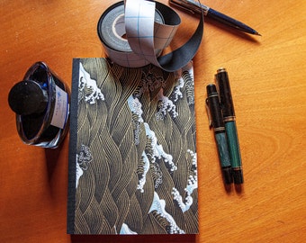 Tomoe River Notebook, 300 pp., A5, "Big Wave - Chiyogami"