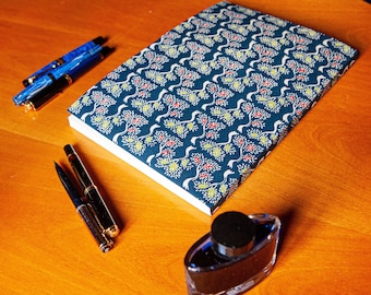 400 Pages A4, Tomoe River Notebook "Katazome" - Japanese Fountain Pen Paper Friendly