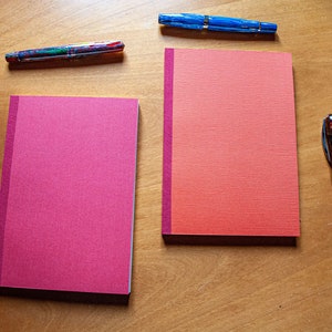 Tomoe River Sanzen Journal Notebook Handmade for Fountain Pen Ink, A5, B6,  A5 Slim or TN Standard or A5 Slim Dot Blank Grid Notebook's 
