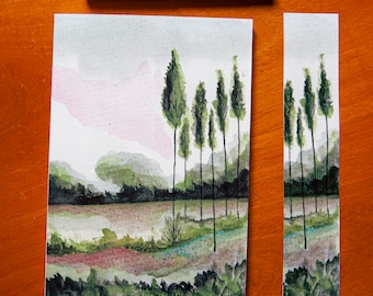 A5 Tomoe River Notizbuch, 250 Seiten, Aquarell-Einband, geeignet für Füllfederhalter
