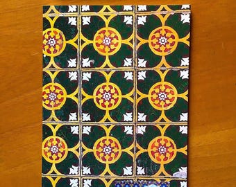 Tomoe River Notebook, A5 250-Page Journal - Geometric Azulejo Cover