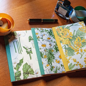 Tomoe River Stapled A5 Fountain Pen Notebooks, 120 Pages, Tassotti Covers (Set of 3)