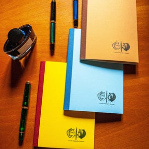 Tomoe River A5 "Circolo Stilografico Romano" Notebook Set: Fountain Pen Friendly Paper