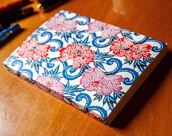 400 pages A5, carnet Tomoe River « Katazome » - Stylo plume japonais compatible avec le papier