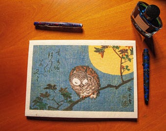 Tomoe River Paper Notepad Kozo/Mulberry "Owl" -  A4 100 sheets, fountain pen friendly.