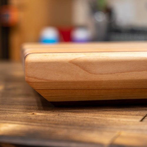 Large Edge Grain Cutting Board Light Cutting Board Maple Cutting Board Purple Heart Cutting Board Charcutier shops Cutting Board Padauk Cutting