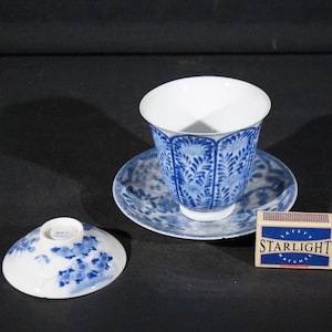 Kangxi style cup and saucers