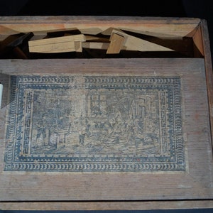 Old box with carpenter tools for kids 1930's  (reduced price)