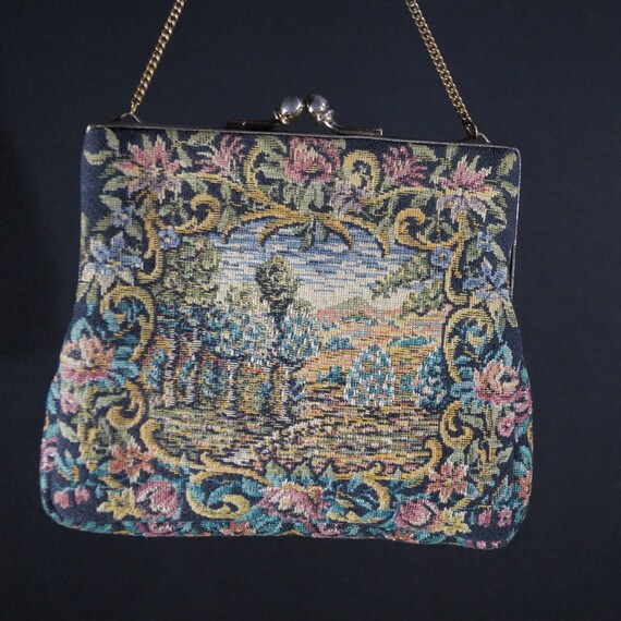 Embroidered ladies handbag vintage handmade