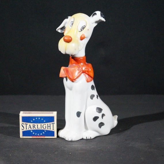 Porcelain dog jenever bottle 1960's Dalmatian