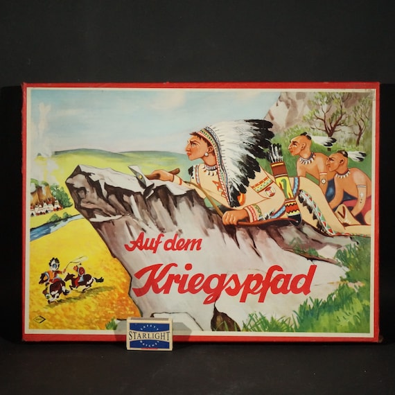 Board game with Indians and Cowboys