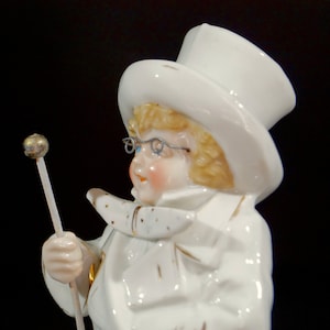 Figura del abuelo. Staffordshire. Cerámica, coleccionable, pintada a mano en Alemania