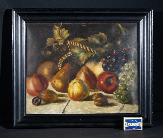 Stilleven met peren en appels