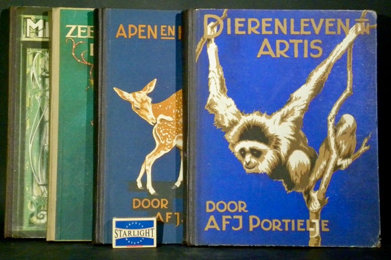 Set of four Verkade albums by A.F.J. Portielje