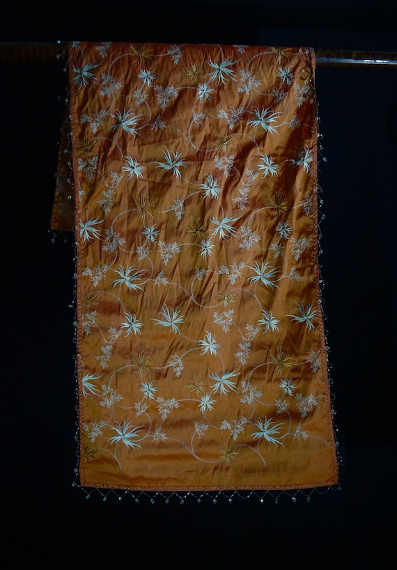 Handwoven silk scarf or wall decoration
