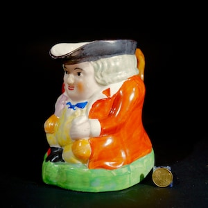 Staffordshire Toby Jug mug. Brightly painted. Ceramic, Collectable, hand painted,