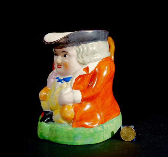 Staffordshire Toby Jug mug. Brightly painted. Ceramic, Collectable, hand painted,