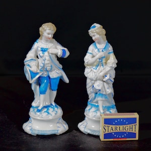 Oud porseleinen koppel Biedermeier