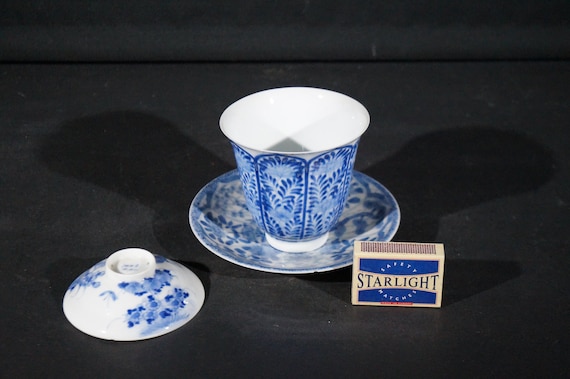 Kangxi style cup and saucers
