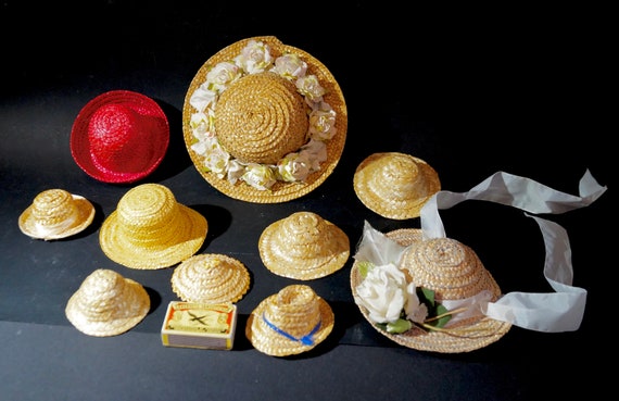 Small summer hats for dolls