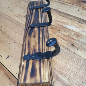 Coat Rack with railroad spike hooks