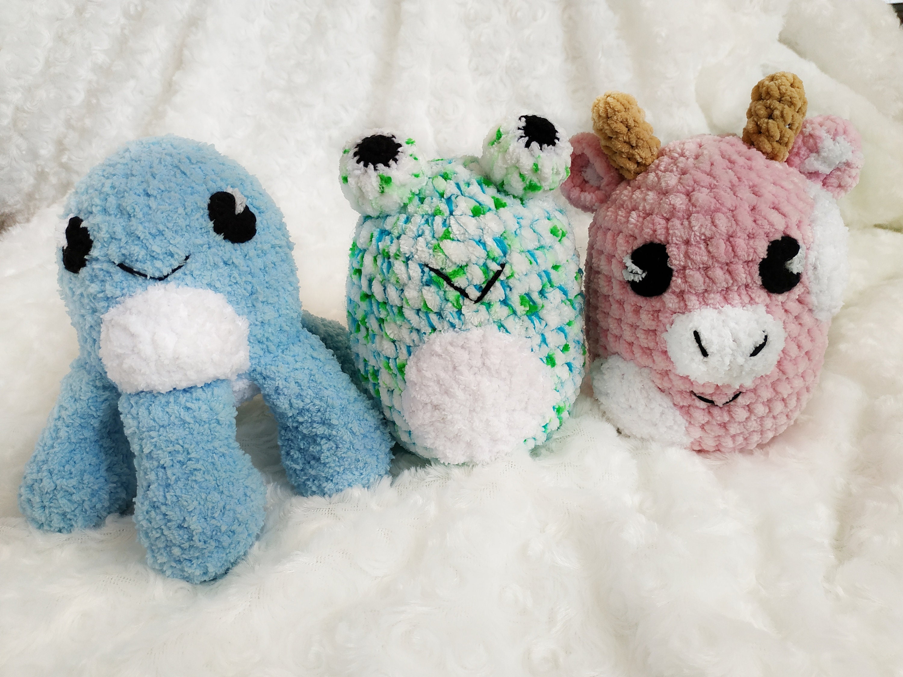 Squishmallow 5 inch crochet cow amigurumi pattern Mothers day Etsy