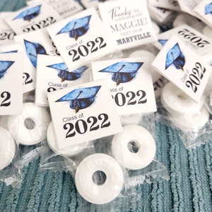 Graduation Mints, Graduation Favors, Commencement Mint, Graduation Candy, Lifesavers, Personalized, Party Decoration, DIY, Tags, Any Year