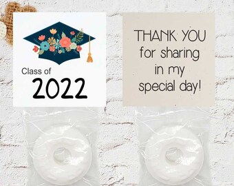Personalized Graduation Mints: Party Favor Tags, Any Year
