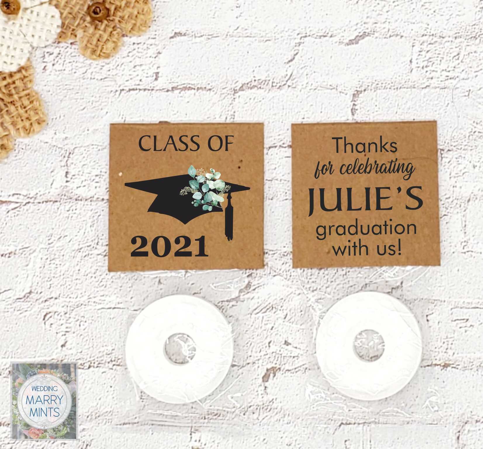 Graduation Mints Graduation Favors Commencement Mint Etsy